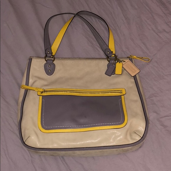 Coach | Bags | Coach Color Block Tote | Poshmark